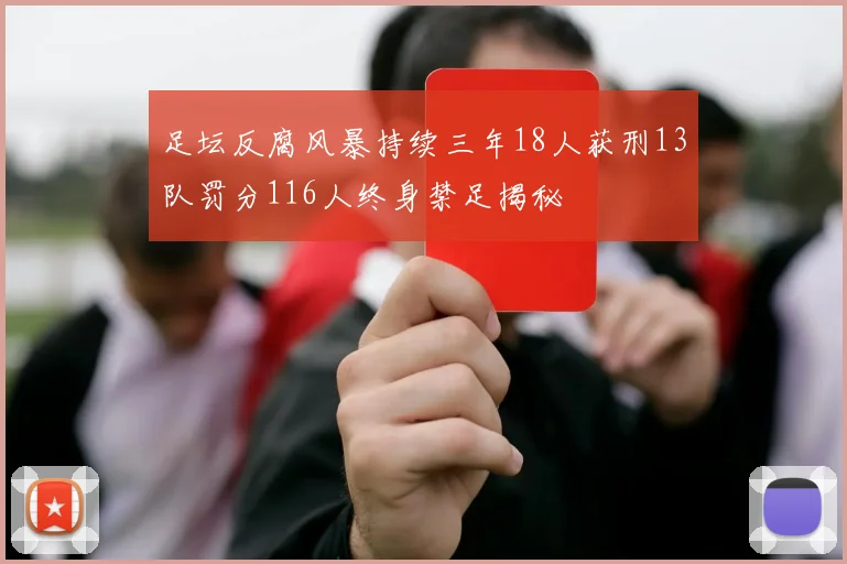 足坛反腐风暴持续三年18人获刑13队罚分116人终身禁足揭秘